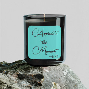 Sticker Turquoise Initials & Positive Affirmation