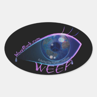 Sticker-WEEP the band logo Oval Sticker