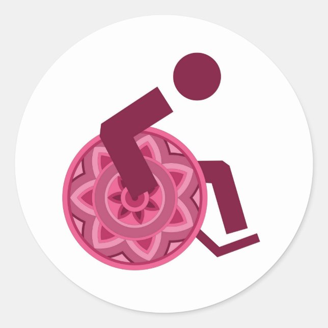 STICKER WHEELCHAIR DIFFERENT ABLE PEOPLE (Front)