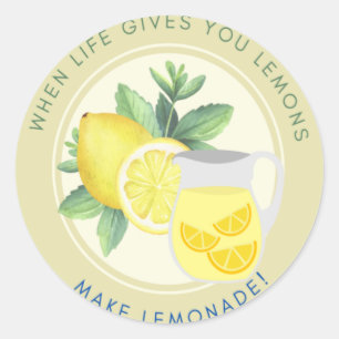 Sticker When Life Gives You Lemons, Make Lemonade