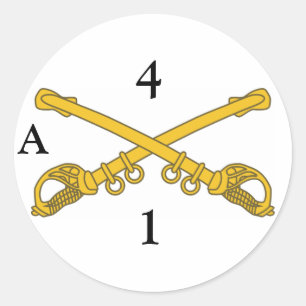 Sticker with 4cav insignia, 4, 1, A