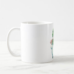 Sticker with a cute Snowman Coffee Mug