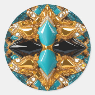 Sticker with Bahamas Colours Design