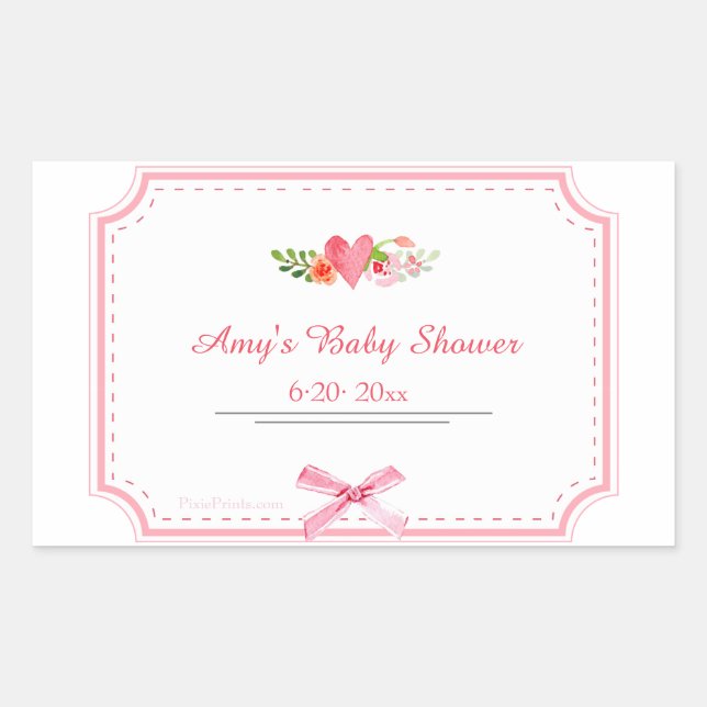 Sticker with Bow Sticker (Front)