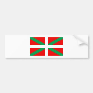 Sticker with flag Basque “Ikkurina "