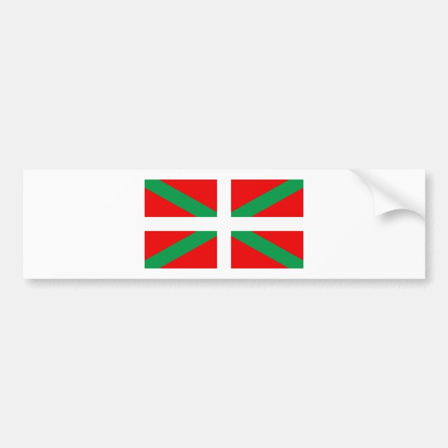 Sticker with flag Basque “Ikkurina " (Front)
