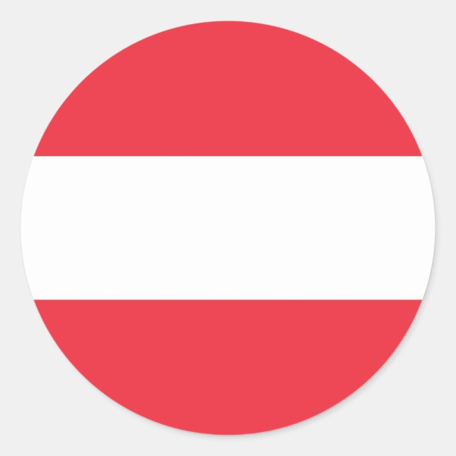 Sticker with Flag of Austria (Front)