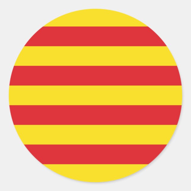 Sticker with Flag of Catalonia (Front)