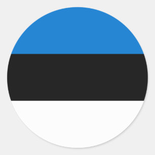 Sticker with Flag of Estonia