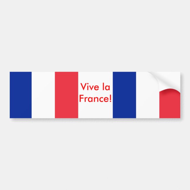 Sticker with Flag of France (Front)