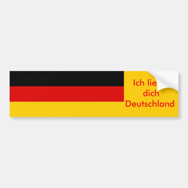 Sticker with Flag of Germany (Front)