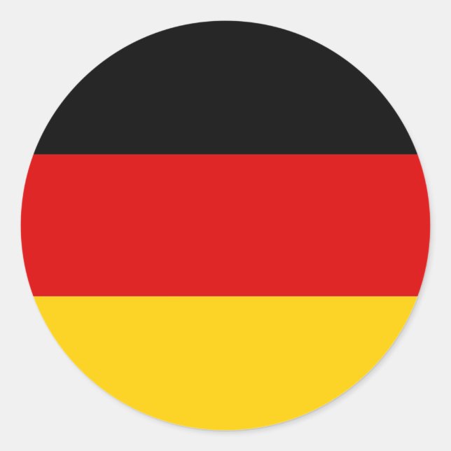 Sticker with Flag of Germany (Front)
