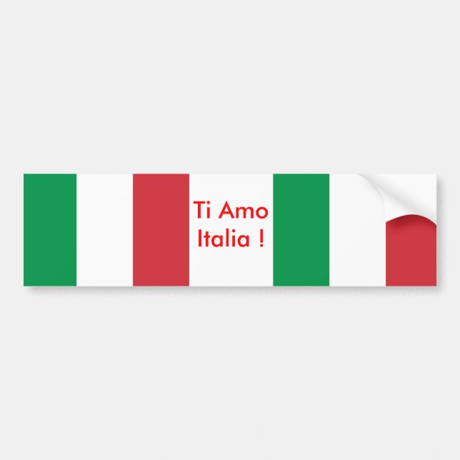 Sticker with Flag of Italy (Front)