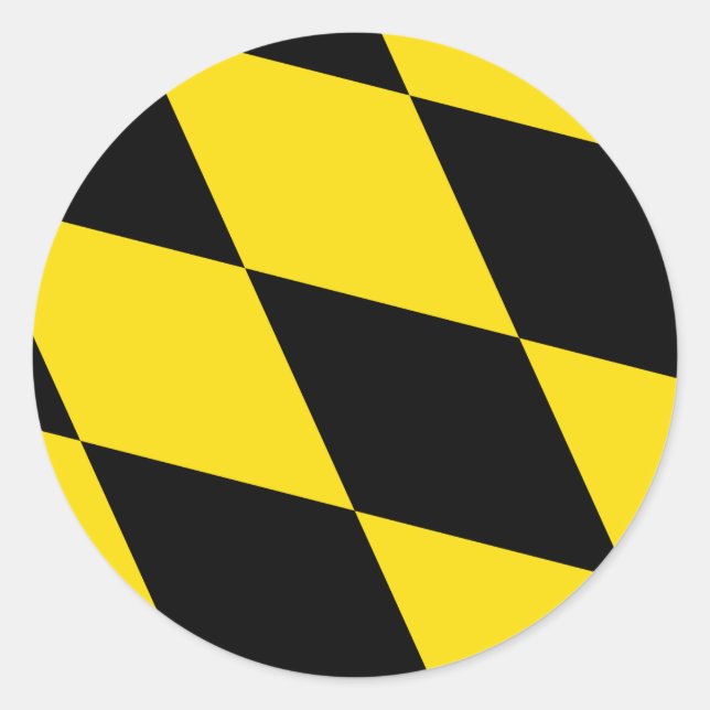 Sticker with Flag of Munich, Germany (Front)