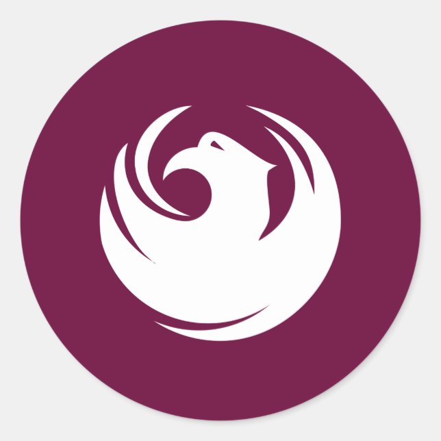 Sticker with Flag of Phoenix City, Arizona (Front)