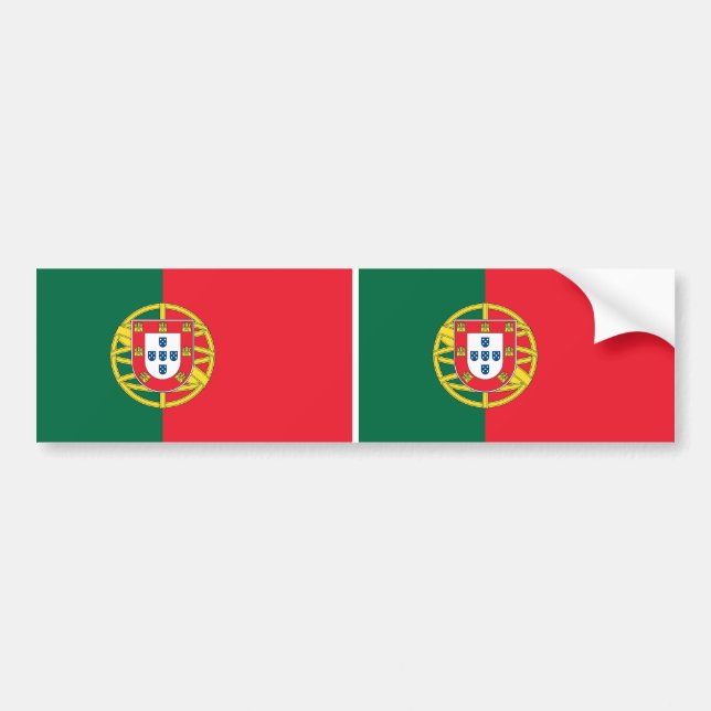 Sticker with Flag of Portugal (Front)