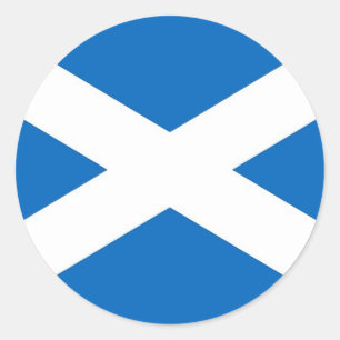 Sticker with Flag of the Scotland