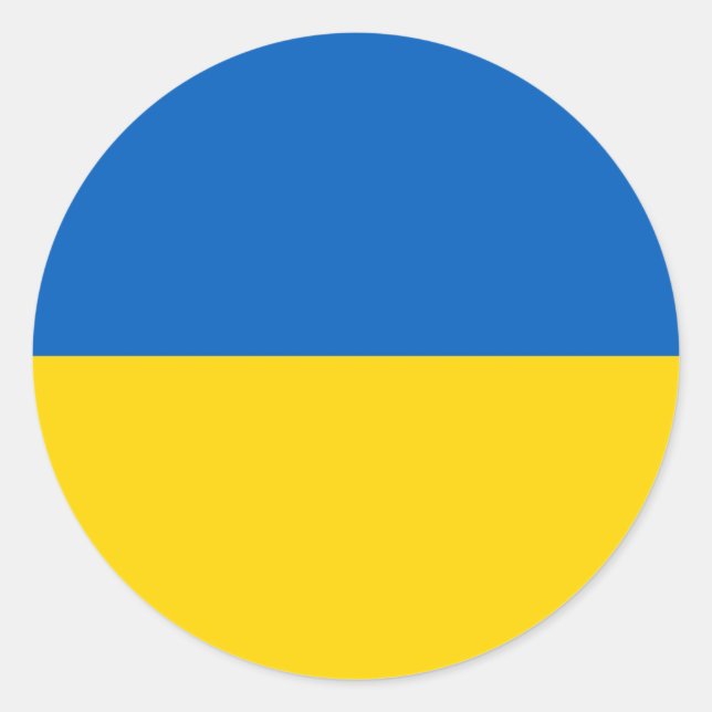 Sticker with Flag of Ukraine (Front)
