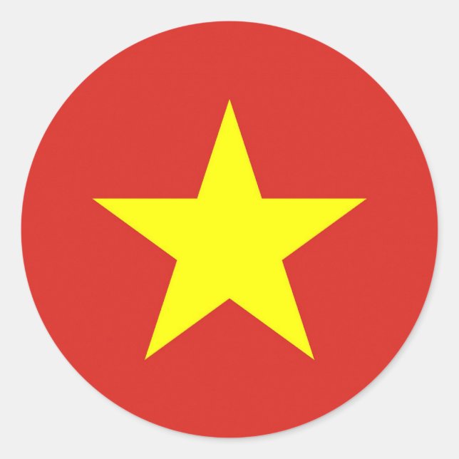 Sticker with Flag of Vietnam (Front)