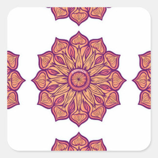Sticker with Mandala Design