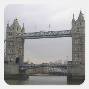 Sticker  with Tower Bridge over the Thames River