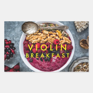 Sticker with Violin Breakfast logo