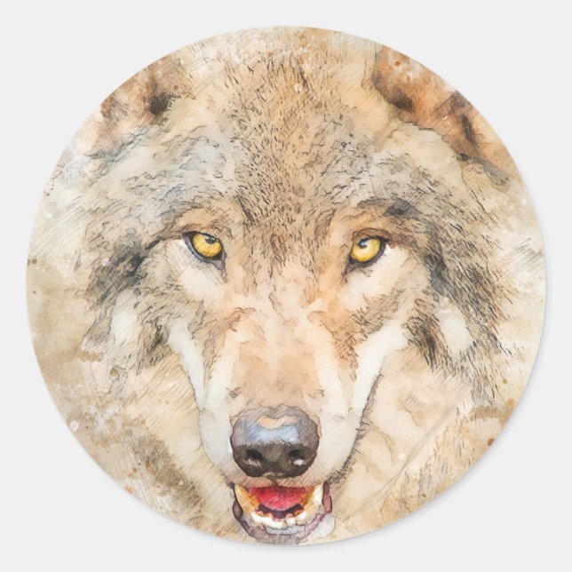 Sticker wolf (Front)