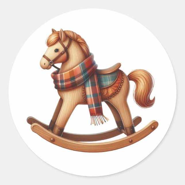 Sticker-Woodland Baby Shower Invitation Seal  (Front)