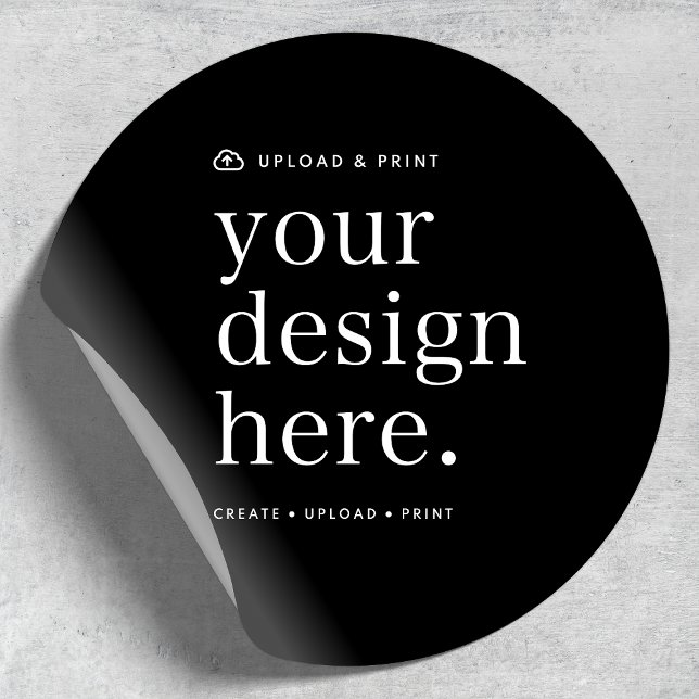 Sticker Your Design Upload 1.5" Round (Create, upload, print - stickers created in your personal style!)