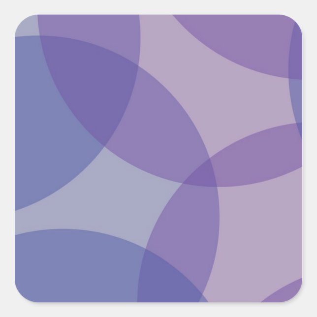 STICKERBOX : Holy Purple WriteOn Floral Patterns Square Sticker (Front)