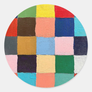 Stickers and Seals in Funky Squares Design