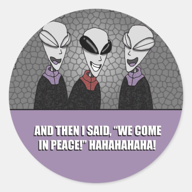Stickers - Area 51 Grey Aliens (Front)