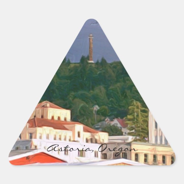 Stickers- Astoria Oregon Triangle Sticker (Front)