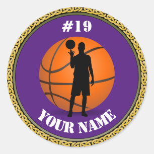Stickers Basketball Player - Add Name & Number