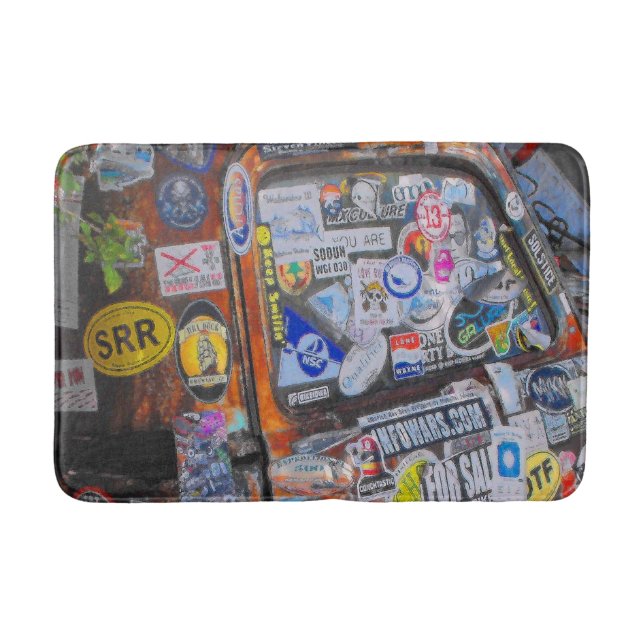 Stickers Bath Mat (Front)