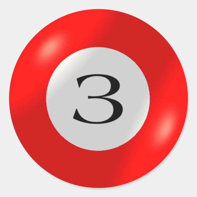 Stickers - Billiards - 3 Ball (Front)