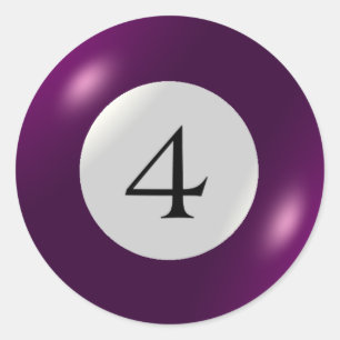 Stickers - Billiards - 4 Ball