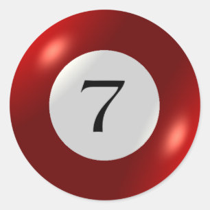 Stickers - Billiards - 7 Ball