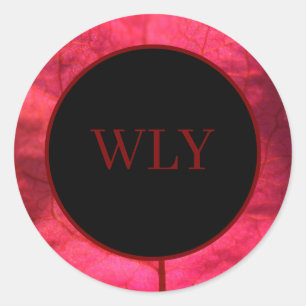 Stickers, Bougainvillea Classic Round Sticker