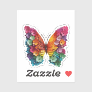 STICKERS Butterfly Flowery