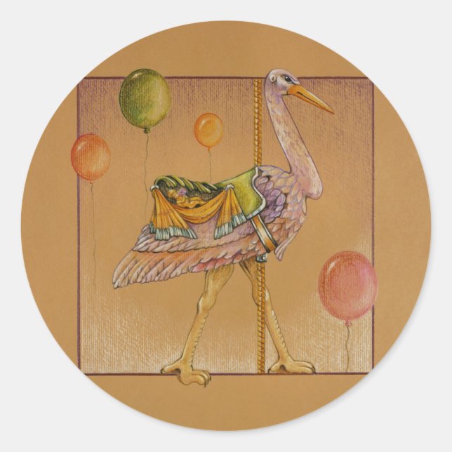 Stickers - Carousel Stork (Front)
