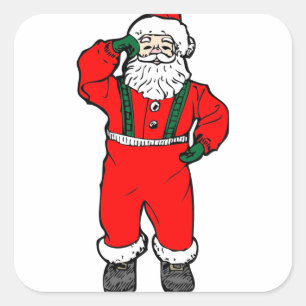 Stickers Christmas santa claus