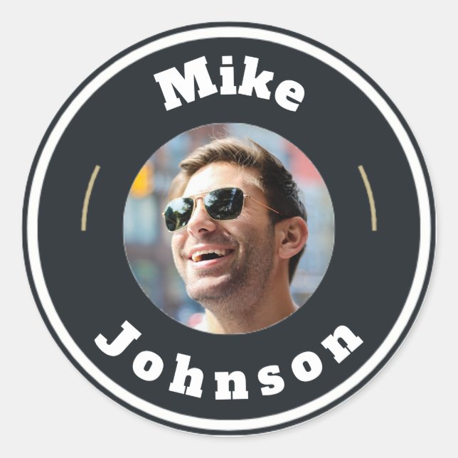 Stickers - Custom Personalised (add Photo & name) (Front)