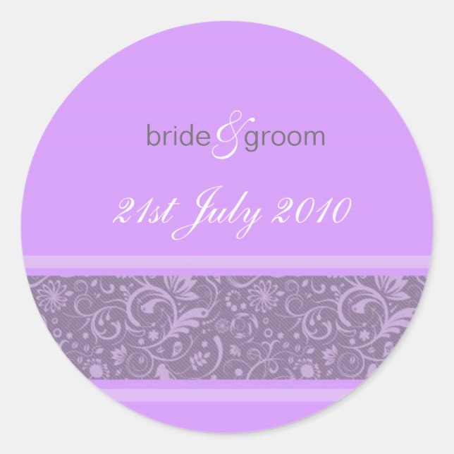 Stickers - Floral Fantasy - Lavender (Front)