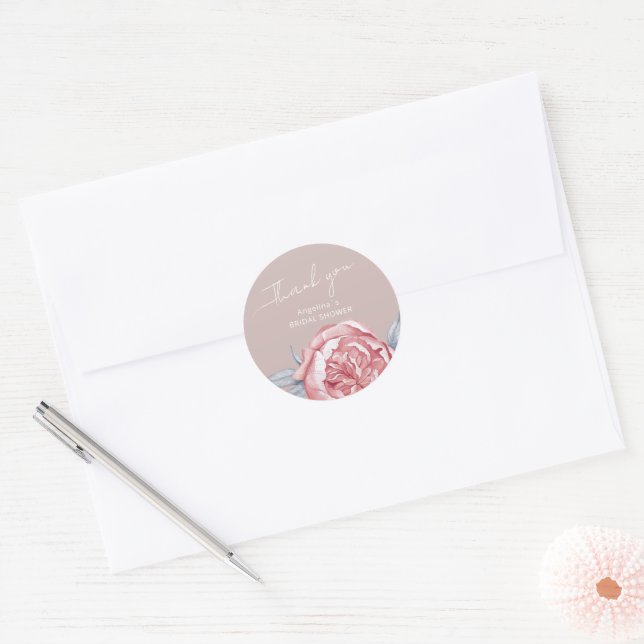 Stickers for a bridal shower. (Envelope)