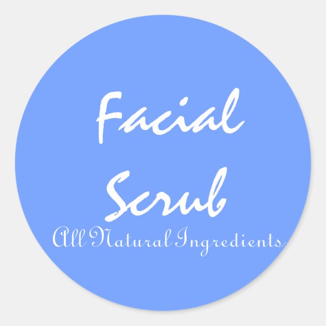 Stickers for Facial Scrubs (Front)