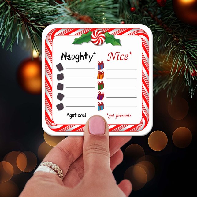 Stickers for the Naughty or Nice (Stickers for the Naughty and Nice. The Naughty get coal. Nice ones get presents. )