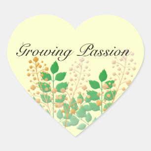 Stickers Garden Flowers and Leaves