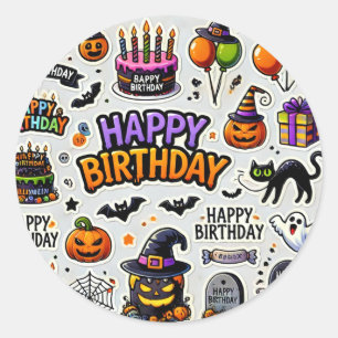 Stickers Halloween mix by basketball