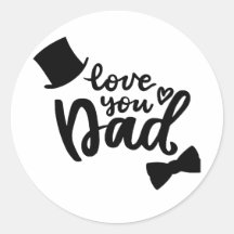 Stickers happy father's day